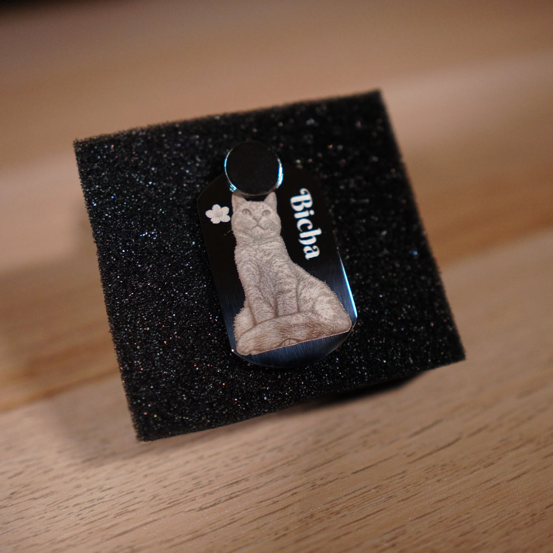 Personalized Necklace with Photo and Text – Laser Engraving on Stainless Steel